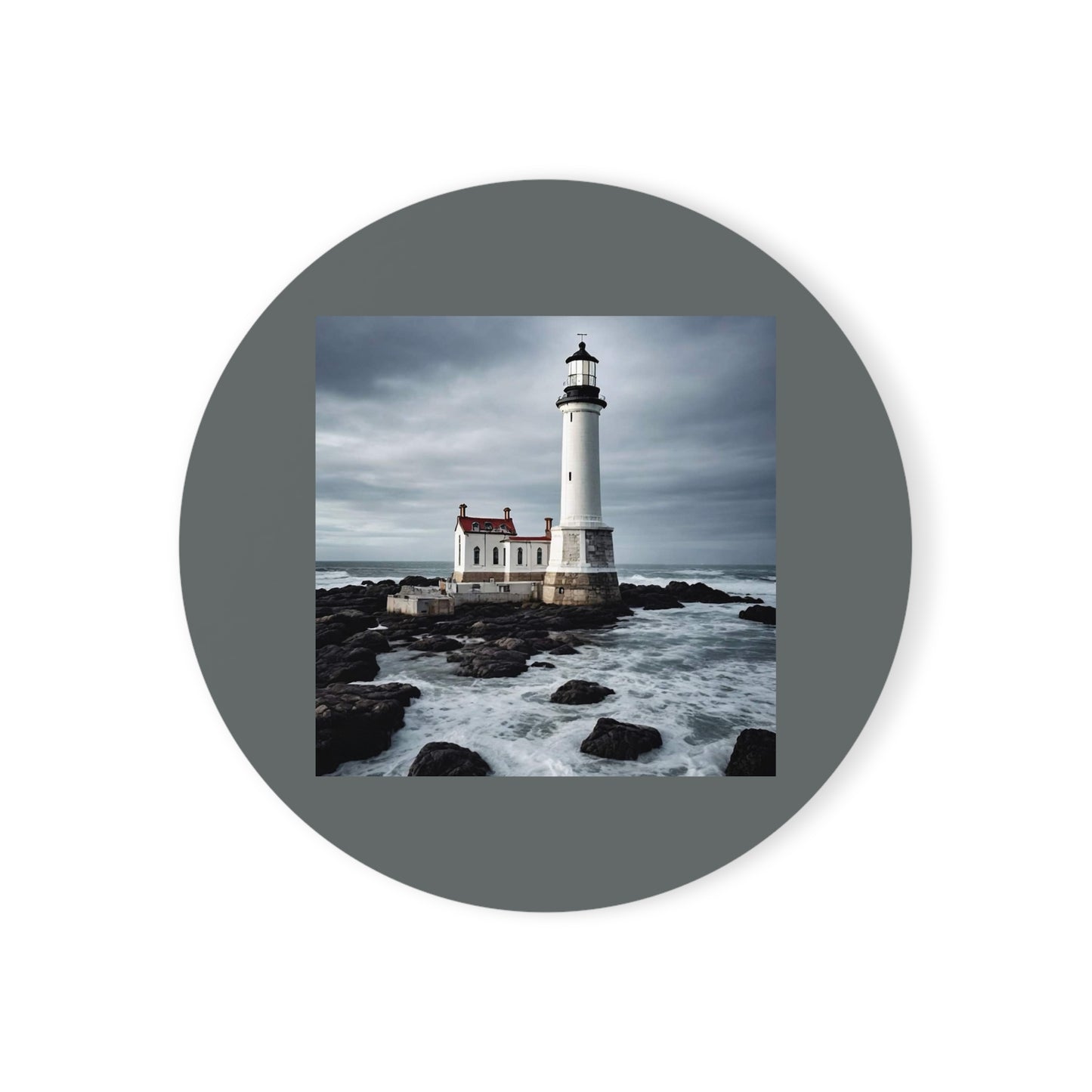 Matiby Lighthouse Cork Back Coaster