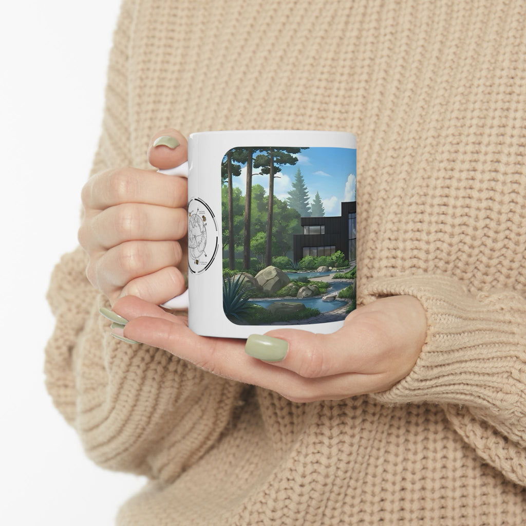 Cozy Architecture & Dreamy Landscapes #47 White Ceramic Mug – Homes Home Sweet Home Cup (11oz/15oz)