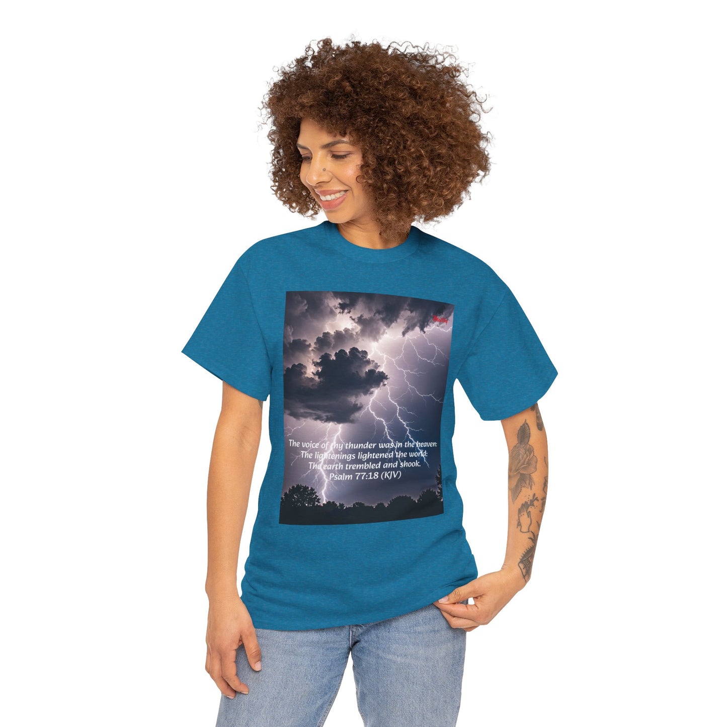 Lightning Style Thunder Unisex Heavy Cotton Tee