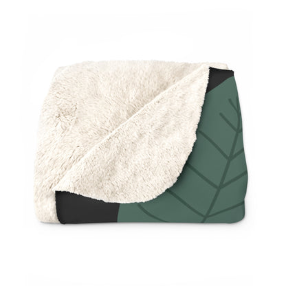 Matiby Simple Things Black Sherpa Fleece Blanket