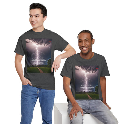 Lightning Style Satan's Fall Unisex Heavy Cotton Tee