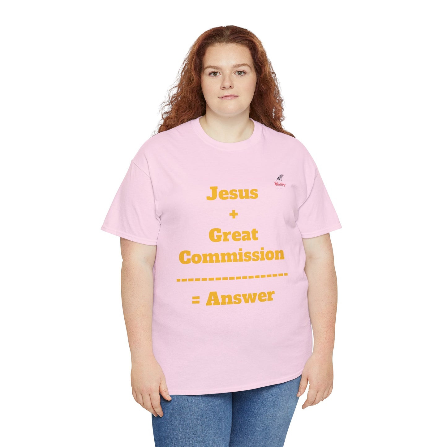 Jesus+Great Commission Unisex Heavy Cotton Tee