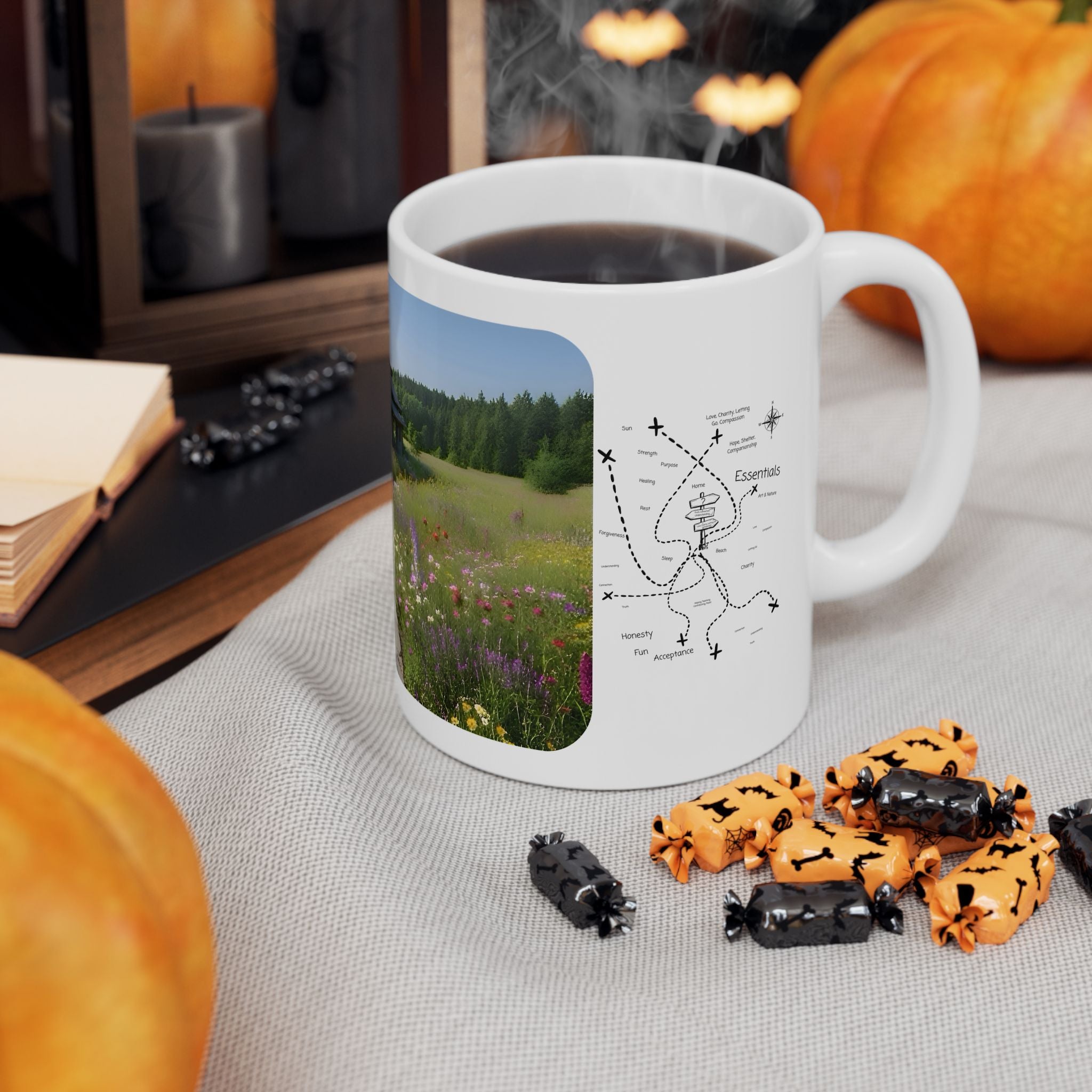 Cozy Architecture & Dreamy Landscapes #7 White Ceramic Mug – Homes Home Sweet Home Cup (11oz/15oz)