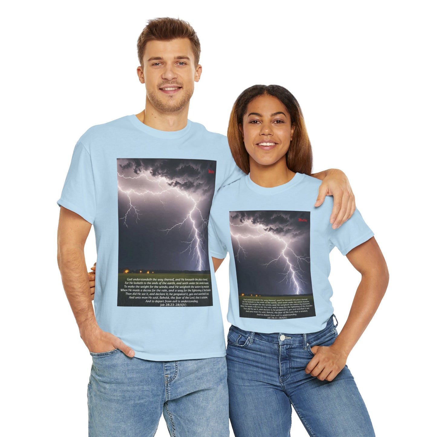 Lightning Style Fear of the Lord Unisex Heavy Cotton Tee