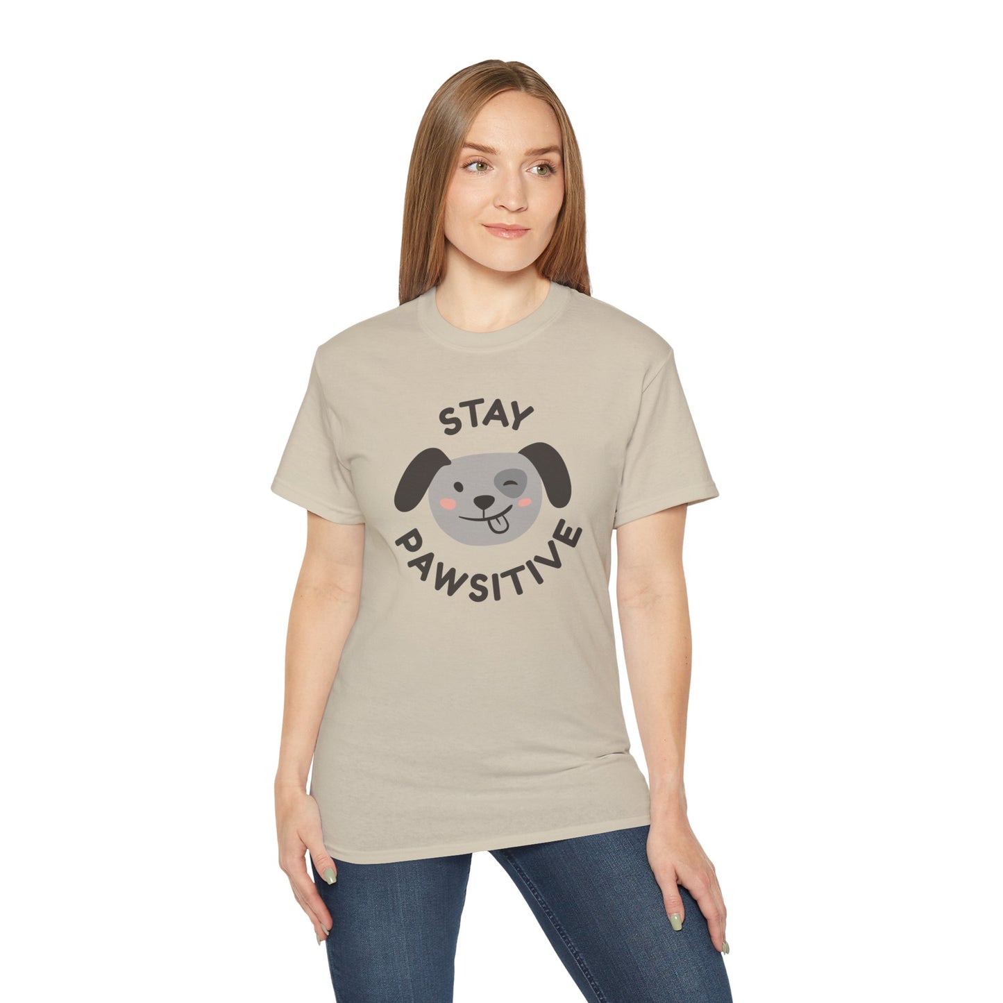 Stay Pawsitive Unisex Ultra Cotton Tee