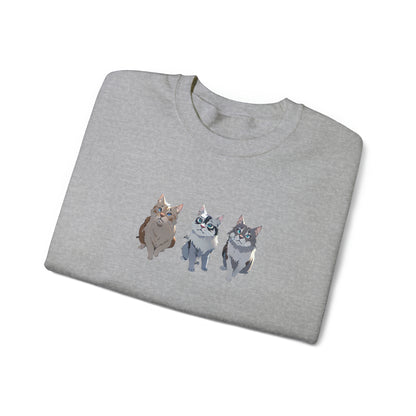 Matiby Cats Unisex Heavy Blend™ Crewneck Sweatshirt