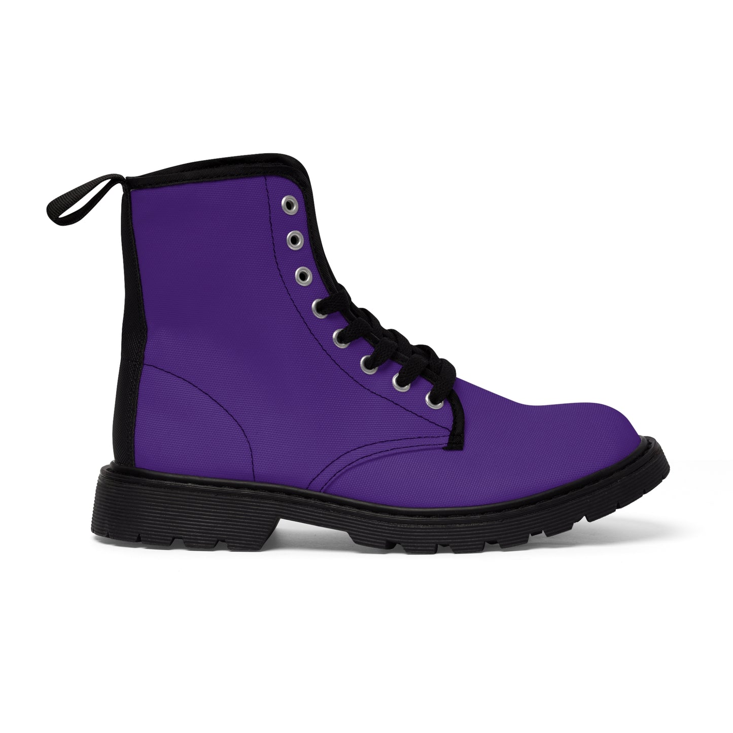 Men's Purple Canvas Boots