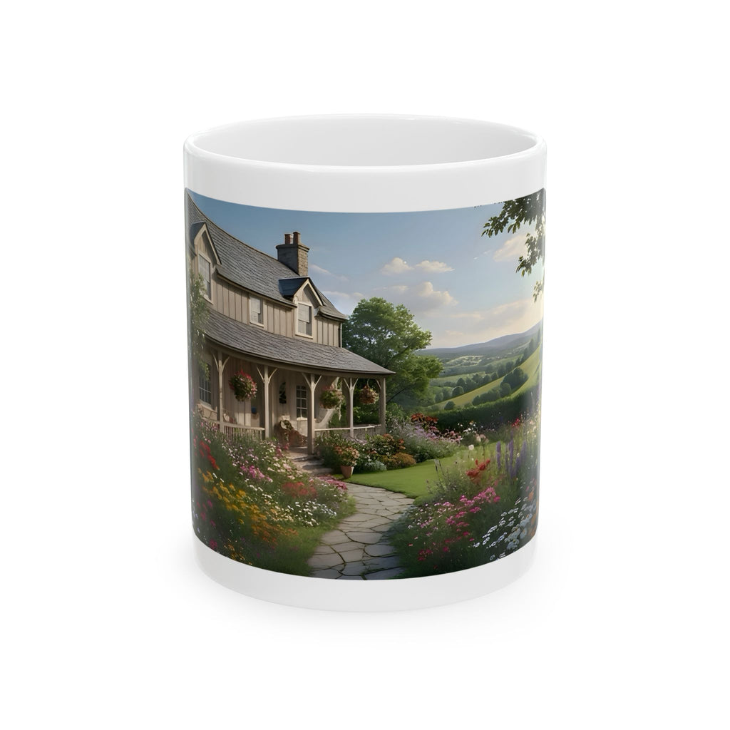 Cozy Architecture & Dreamy Landscapes #15 White Ceramic Mug – Homes Home Sweet Home Cup (11oz/15oz)