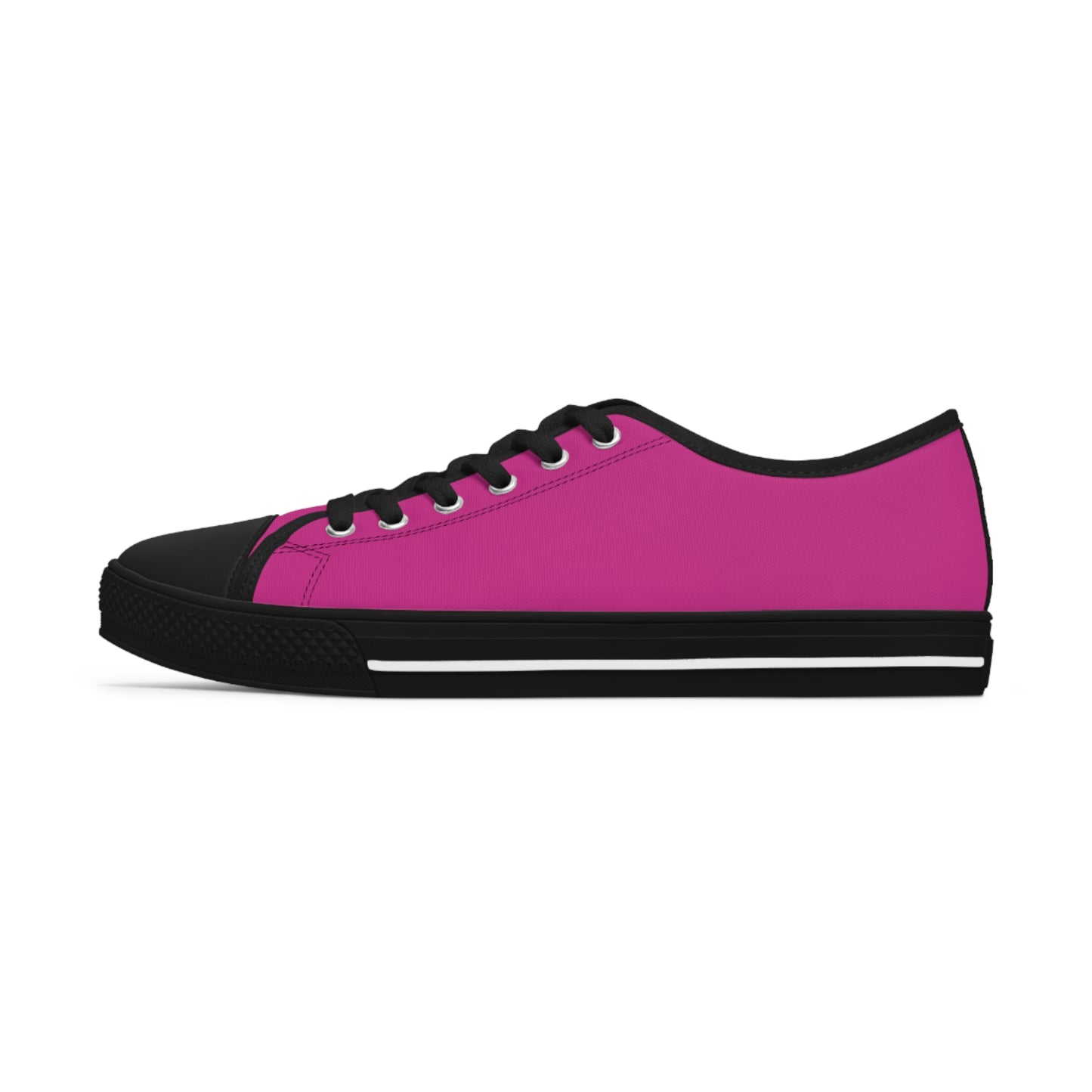 Women's Dark Pink Low Top Sneakers