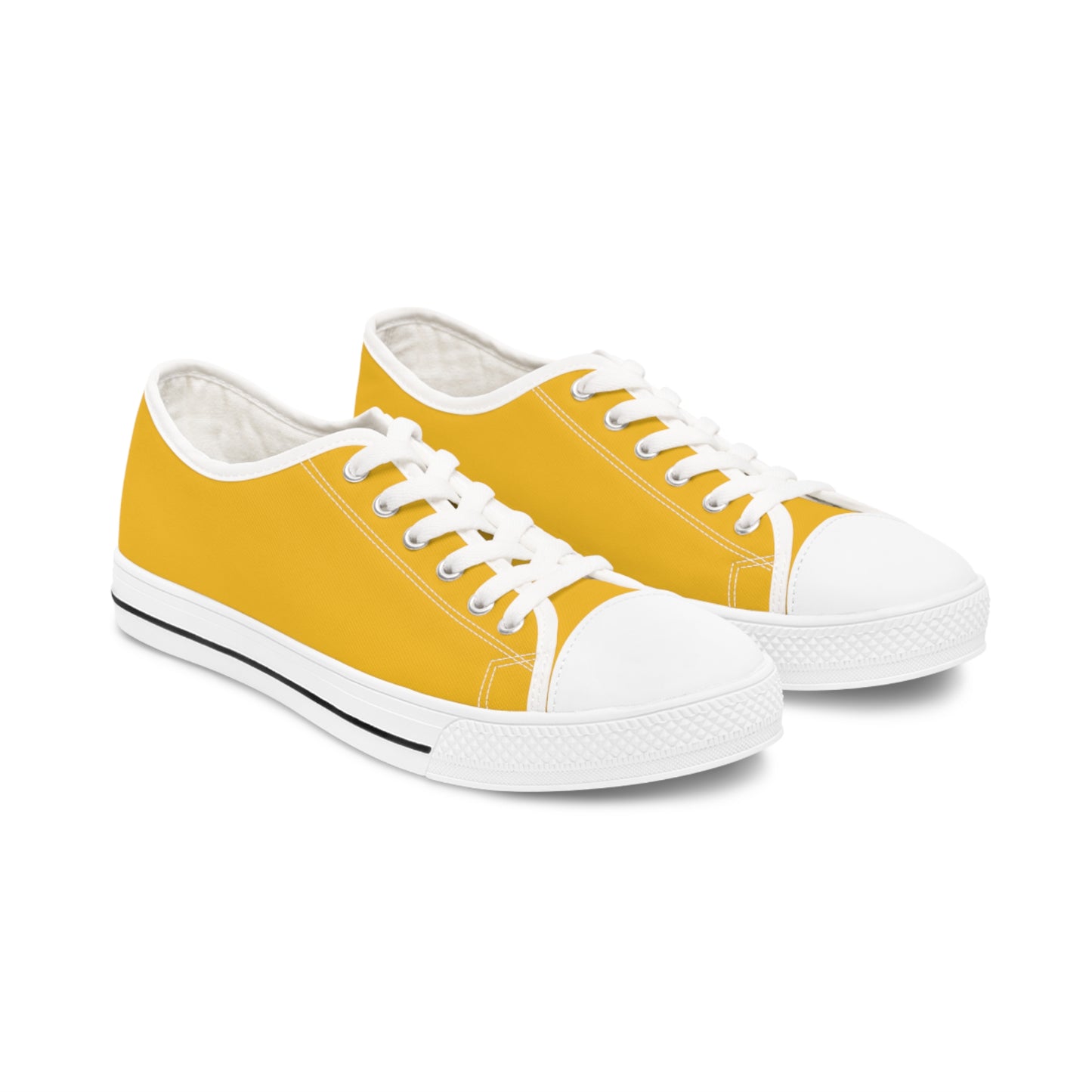 Women's Yellow Low Top Sneakers