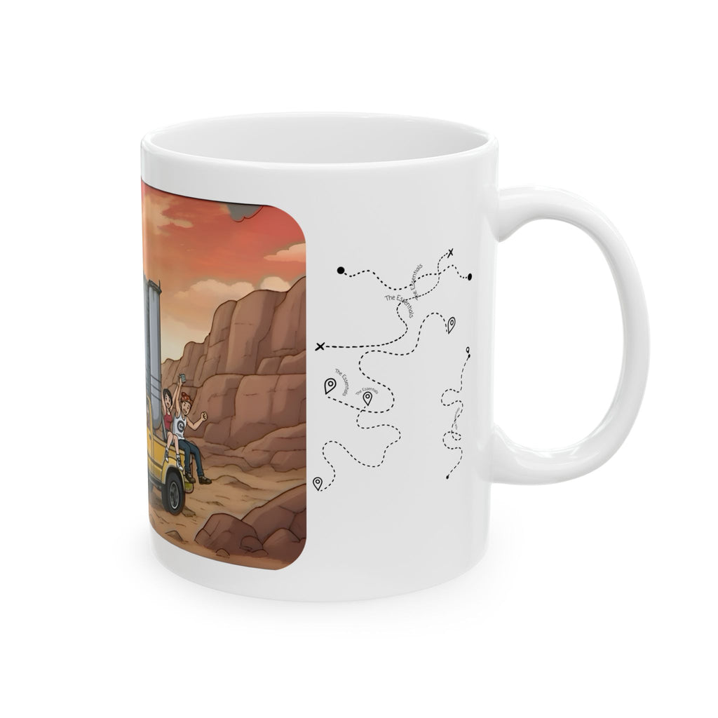 Sunshine State Pickup Trucks #15, Hauling Off The Grid Trailer White Ceramic Mug – Celebrating Companionship, Creativity & Life’s Little Wonders Cup (11oz/15oz)