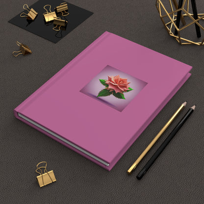 Rose Hardcover Journal Matte Light Pink