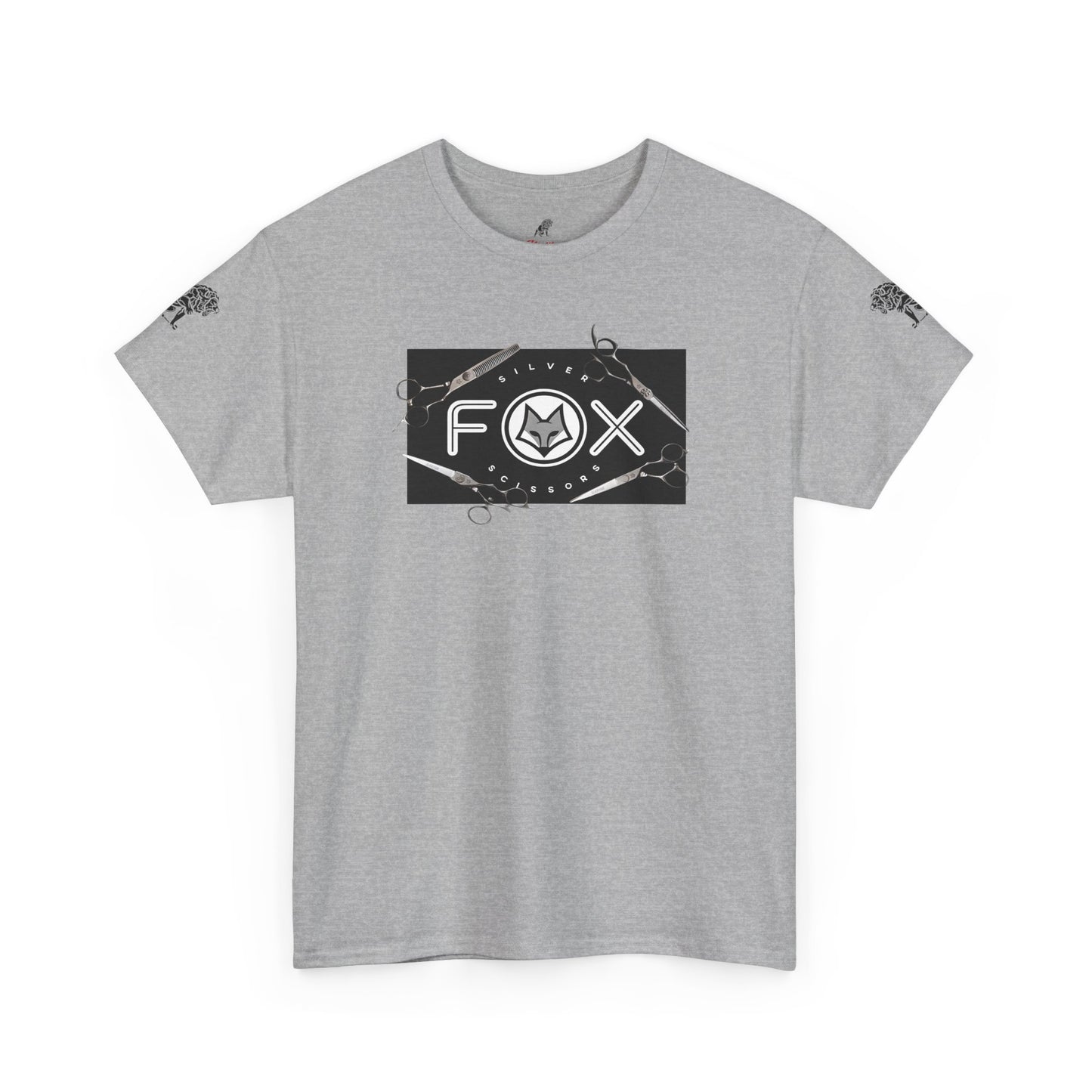 Silver Fox Scissors Unisex Heavy Cotton Tee