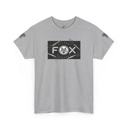 Silver Fox Scissors Unisex Heavy Cotton Tee