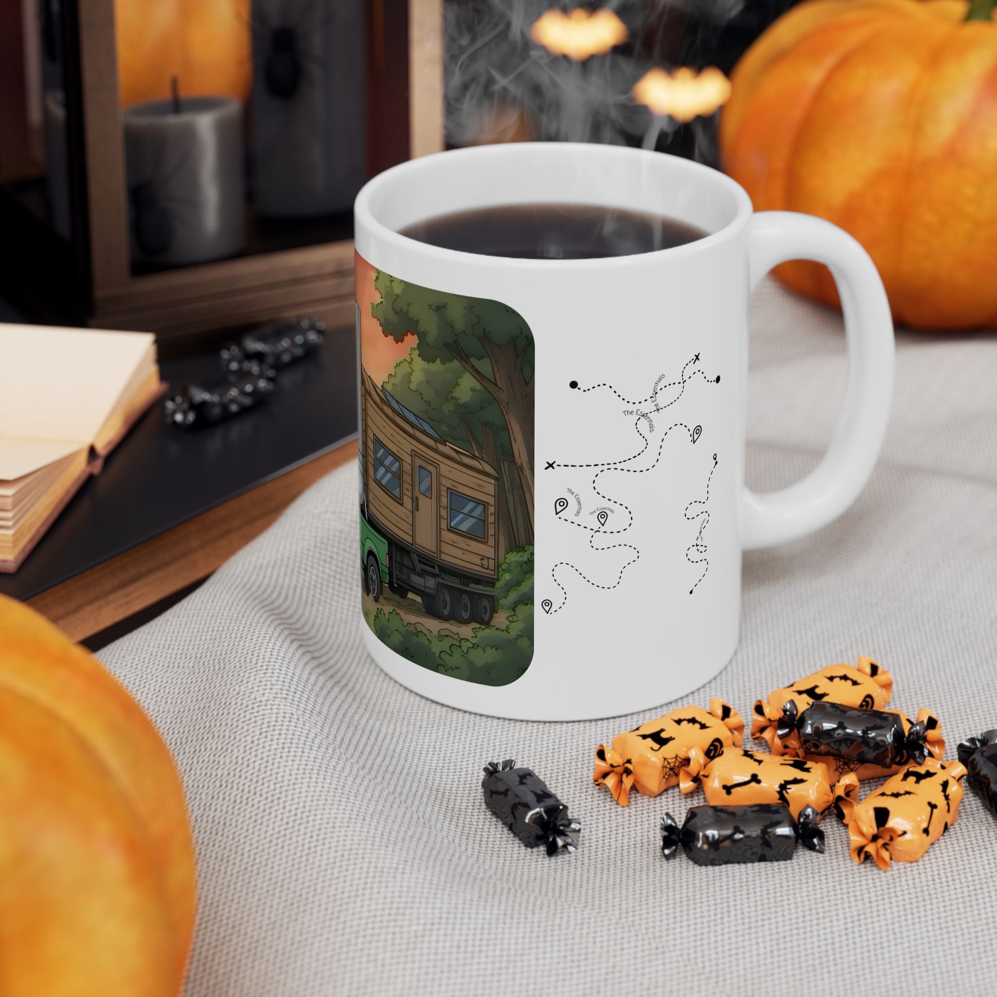 Sunshine State Pickup Trucks #12 Trailer Hauling Gals White Ceramic Mug – Celebrating Companionship, Creativity & Life’s Little Wonders Cup (11oz/15oz)