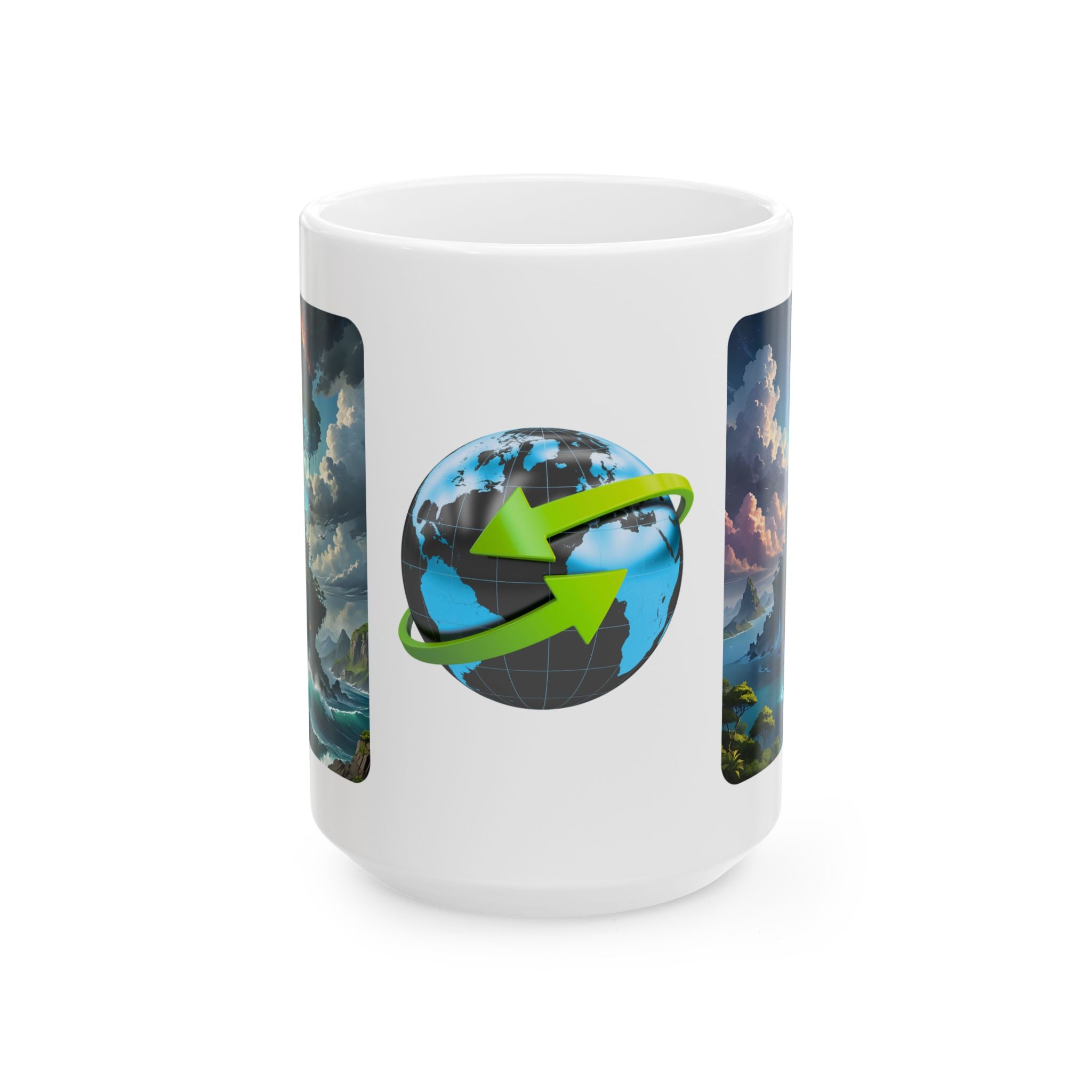 Contrast & Perspective #4 White Ceramic Mug — Time & Chance Daily Cup (11oz, 15oz)
