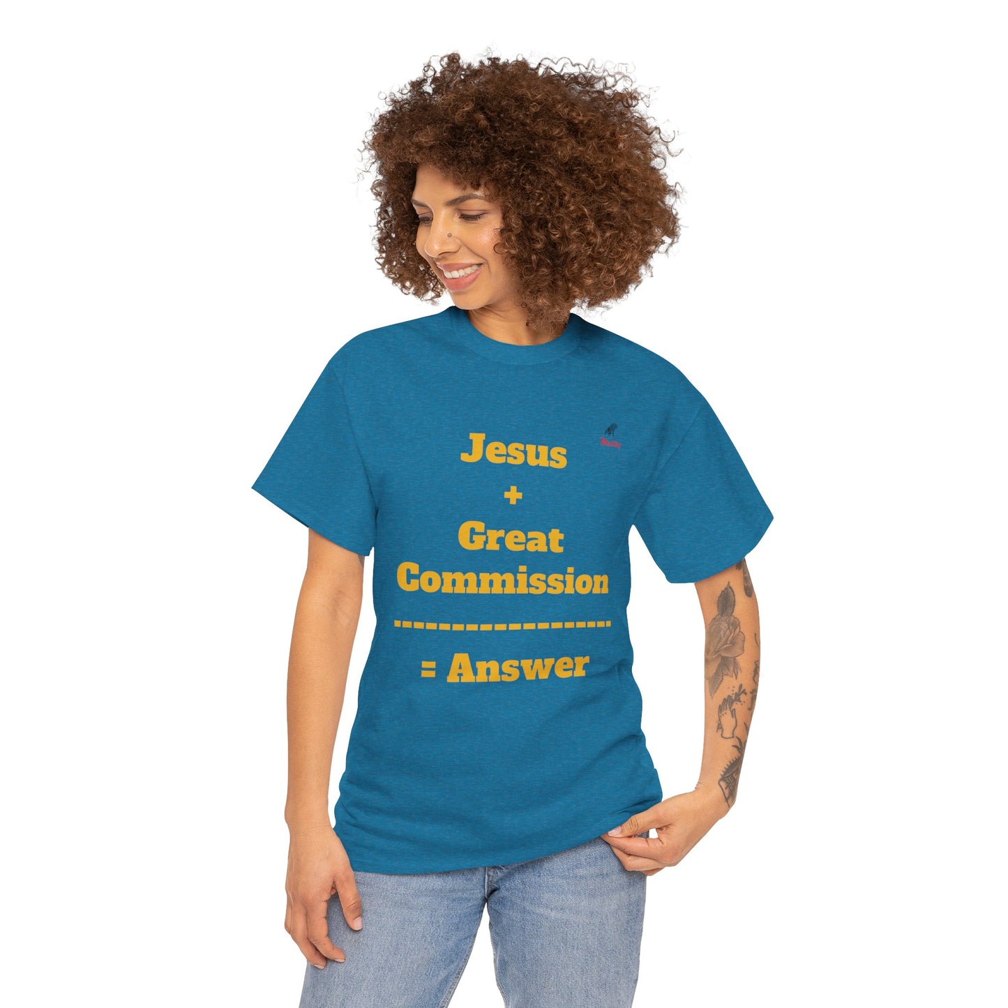 Jesus+Great Commission Unisex Heavy Cotton Tee