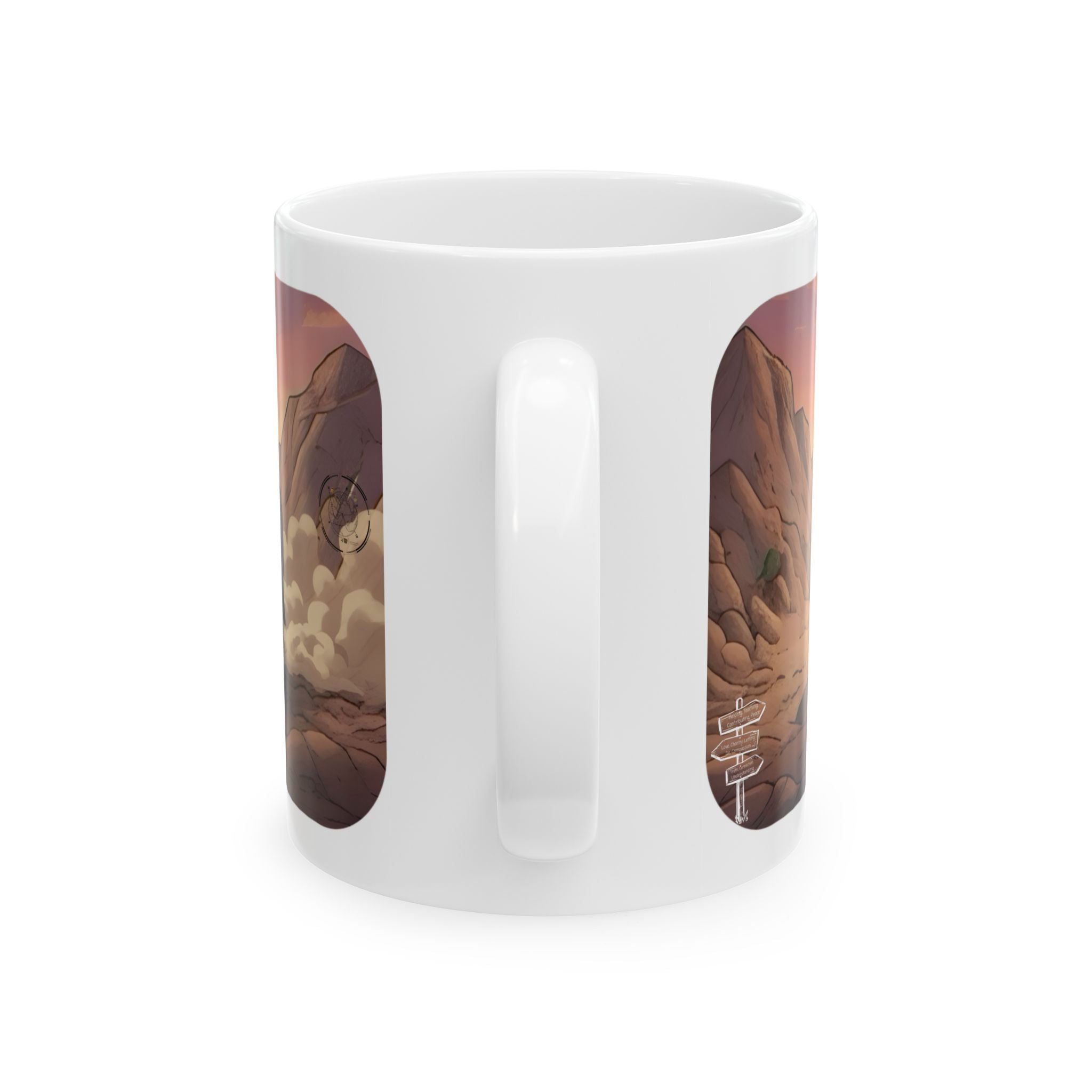 Adventure 4x4 Trucks #21, Dakar Rally Team Racers On The Go White Ceramic Mug — Find Your Path To The Essentials Cup (11oz & 15oz)