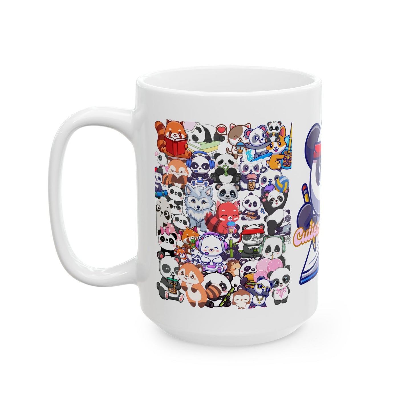 Journeys Unisex Loveable Cuties Ceramic Mugs, Gifts for Pet Lovers, Mugs for Animal Lovers, Cute Seasonal Panda Mugs, Mug for All Occasions, Panda Life Mug, Panda Lovers Mug