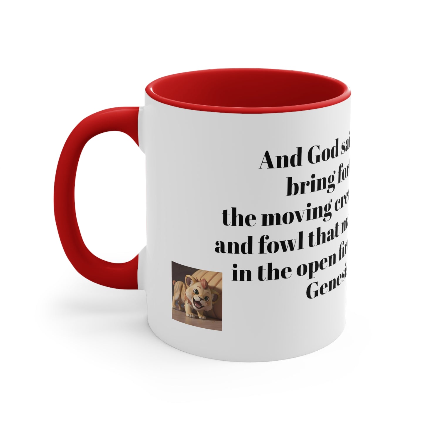 Bible Speaks Gen 1:20 Accent Mug, 11oz