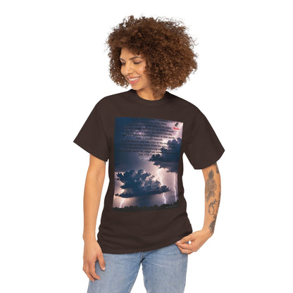 Lightning Style Heart Tremble Unisex Heavy Cotton Tee