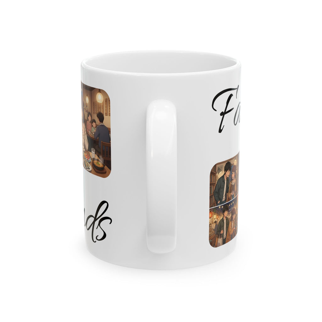 Family & Friends #11 Forever White Ceramic Mug — Cozy Feast Cup (11oz/15oz)
