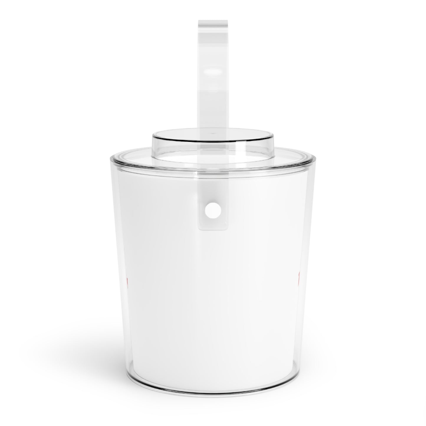 Matiby White Ice Bucket with Tongs