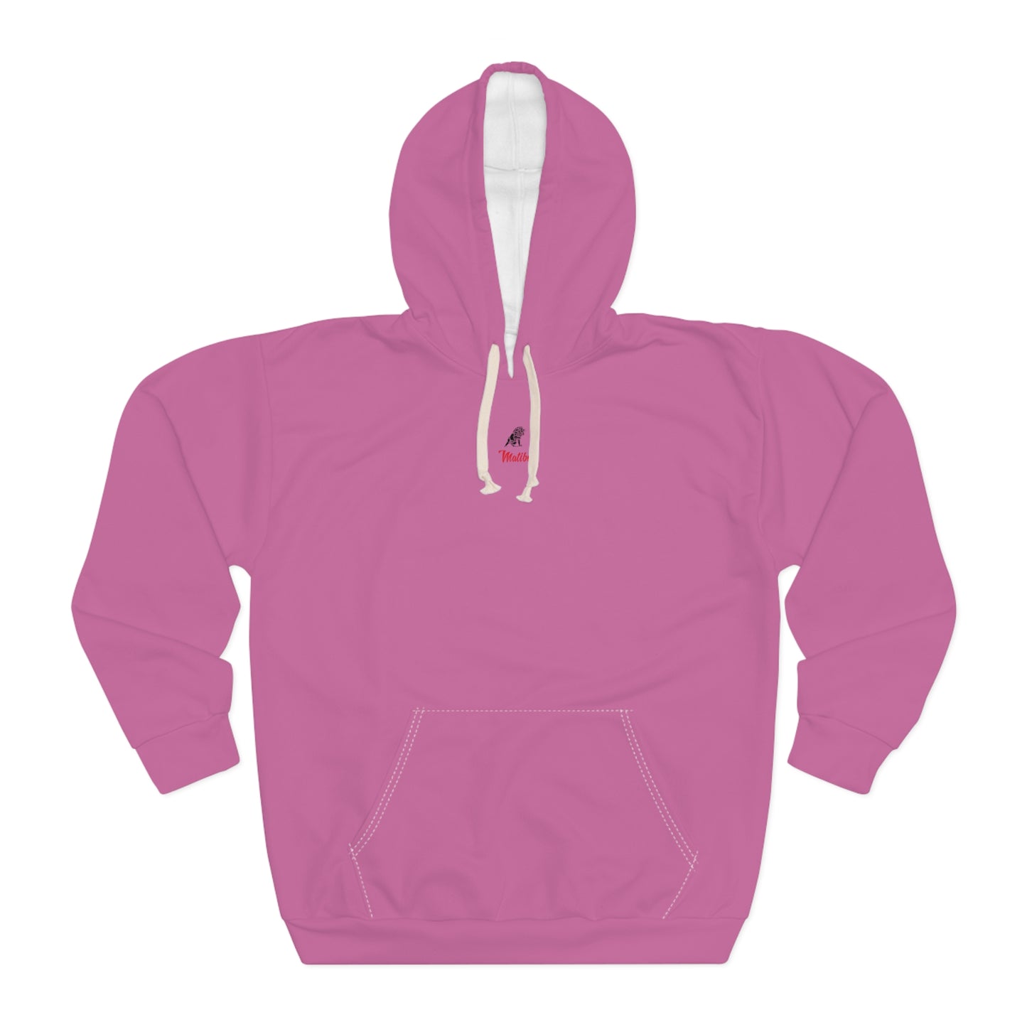 Pink Unisex Pullover Hoodie (AOP)