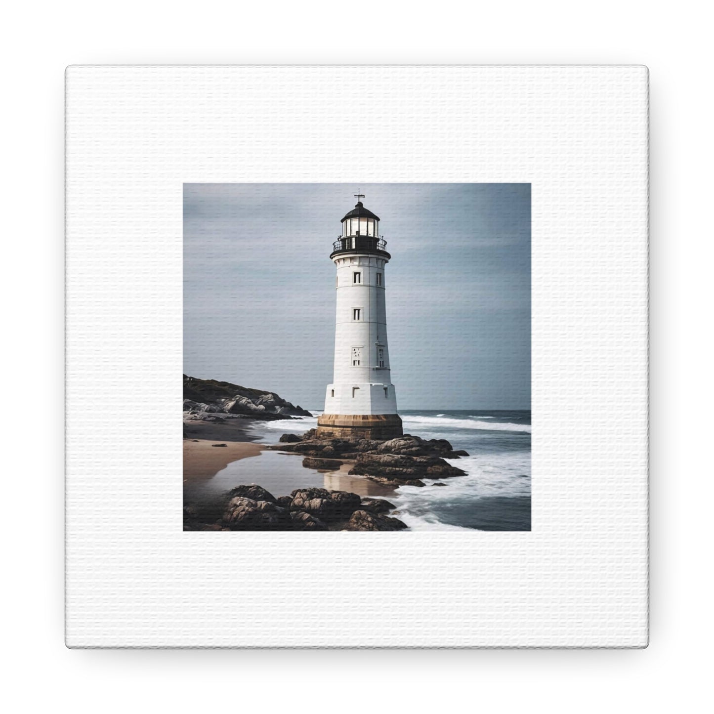 Lighthouse White Canvas Gallery Wraps