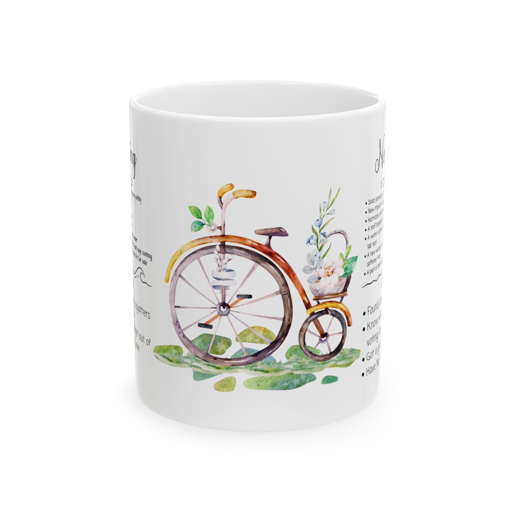 No Soliciting, I Got A Good Man White Ceramic Mug - Know Who I'm Voting For, And Live By Candlelight Cup (11 oz/15oz)