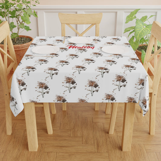 Matiby White Flower Tablecloth