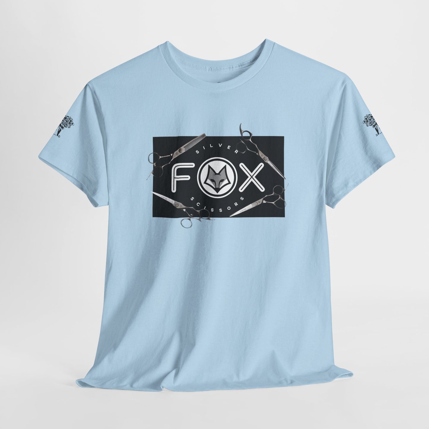 Silver Fox Scissors Unisex Heavy Cotton Tee