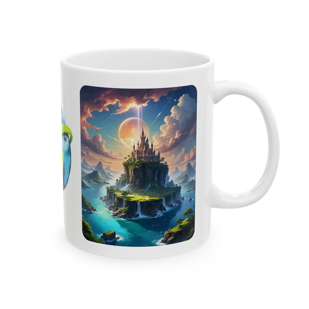 Contrast & Perspective #6 White Ceramic Mug — Time & Chance Daily Cup (11oz, 15oz)