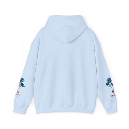 Japanese Blue Roses Landscape Unisex Heavy Blend™ Hooded Sweatshirt