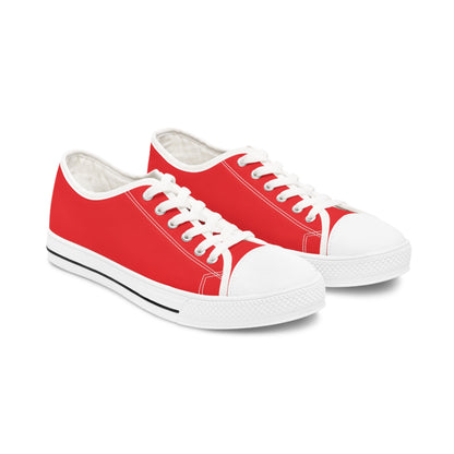 Women's Dark Red Low Top Sneakers