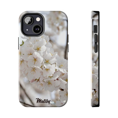 White Flower Tough Phone Cases