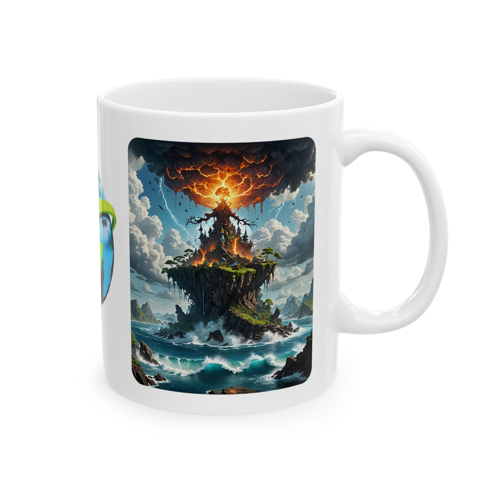 Contrast & Perspective #5 White Ceramic Mug — Time & Chance Daily Cup (11oz, 15oz)