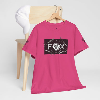 Silver Fox Scissors Unisex Heavy Cotton Tee