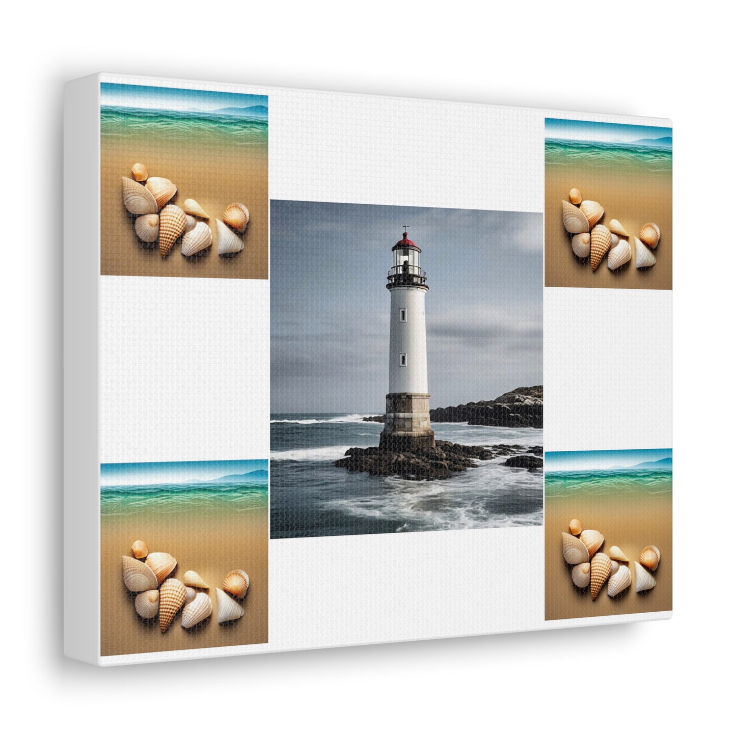 Lighthouse White Canvas Gallery Wraps