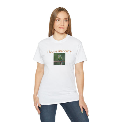 Matiby "I Love Parrots" Unisex Ultra Cotton Tee