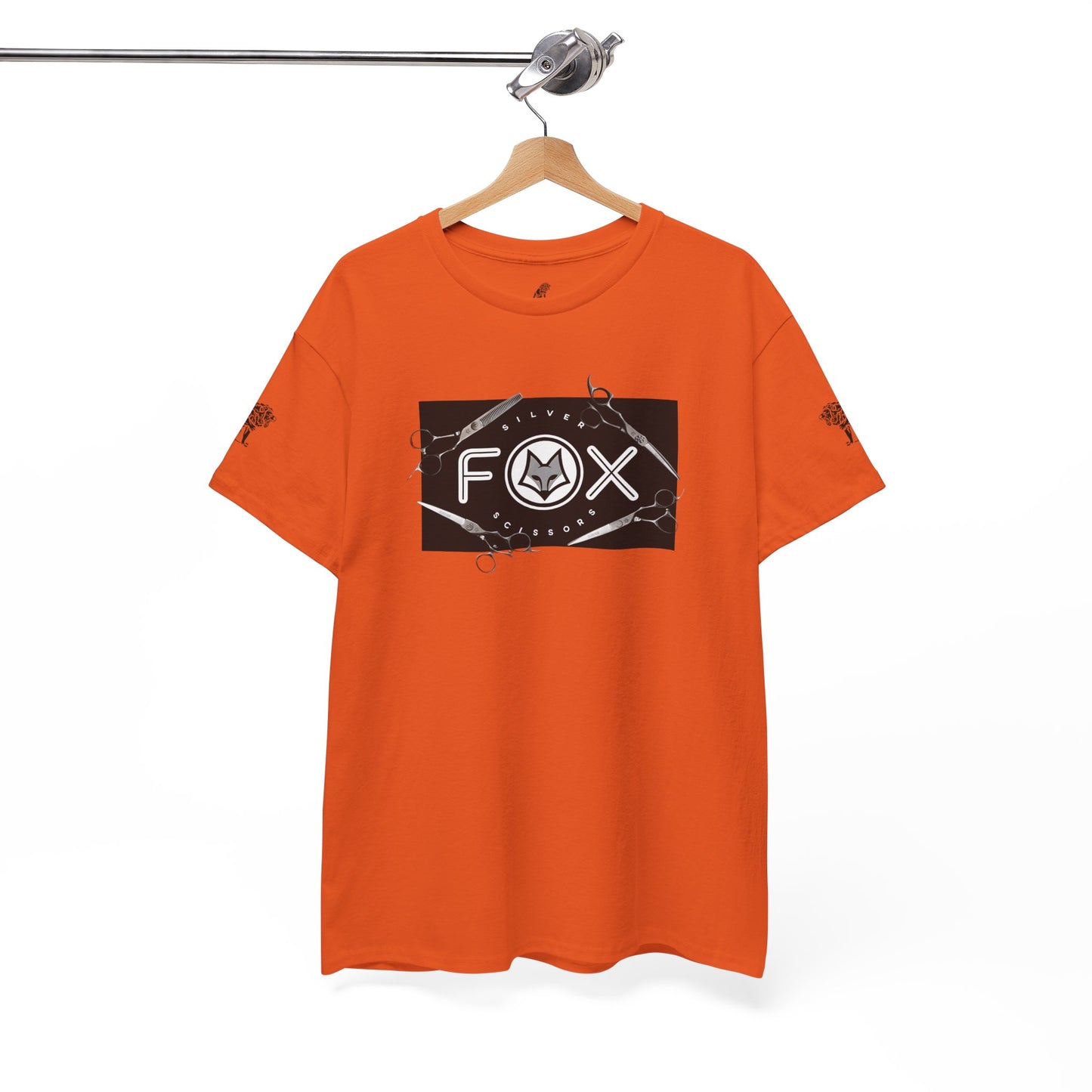 Silver Fox Scissors Unisex Heavy Cotton Tee