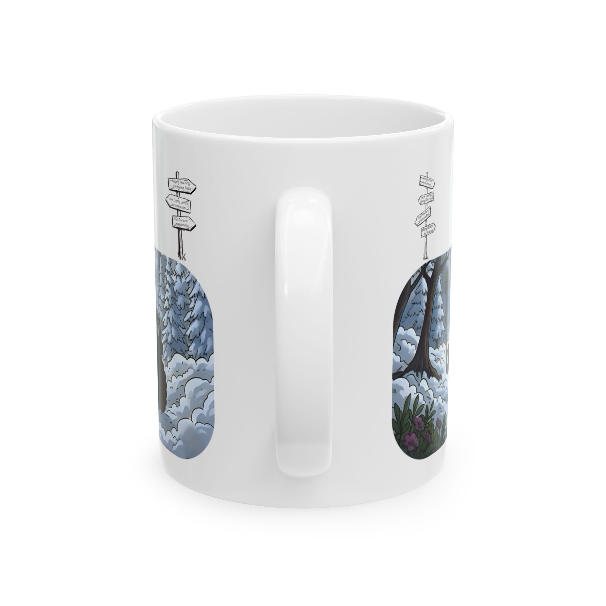 Adventure 4x4 Trucks #5, Stylist On Wheels White Ceramic Mug — Find Your Path To The Essentials Cup (11oz & 15oz)