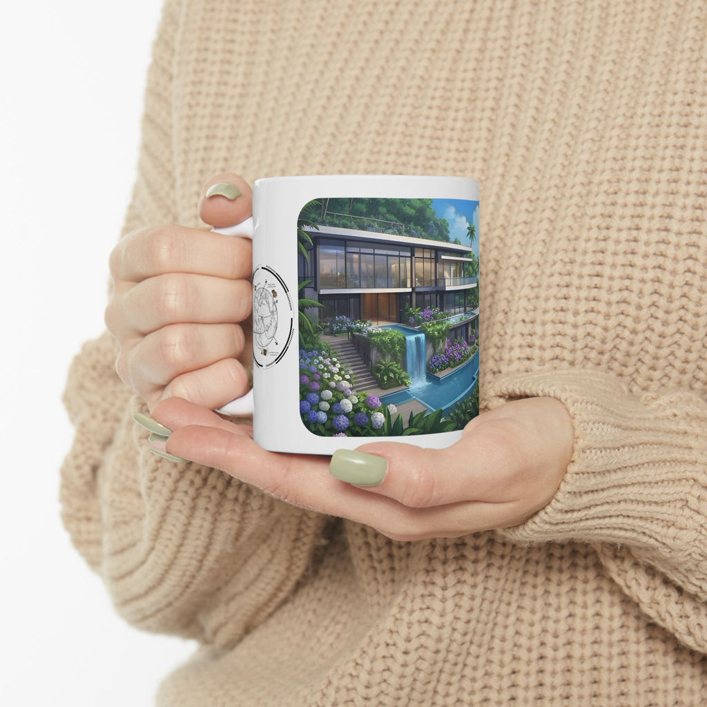 Cozy Architecture & Dreamy Landscapes #29 White Ceramic Mug – Homes Home Sweet Home Cup (11oz/15oz)