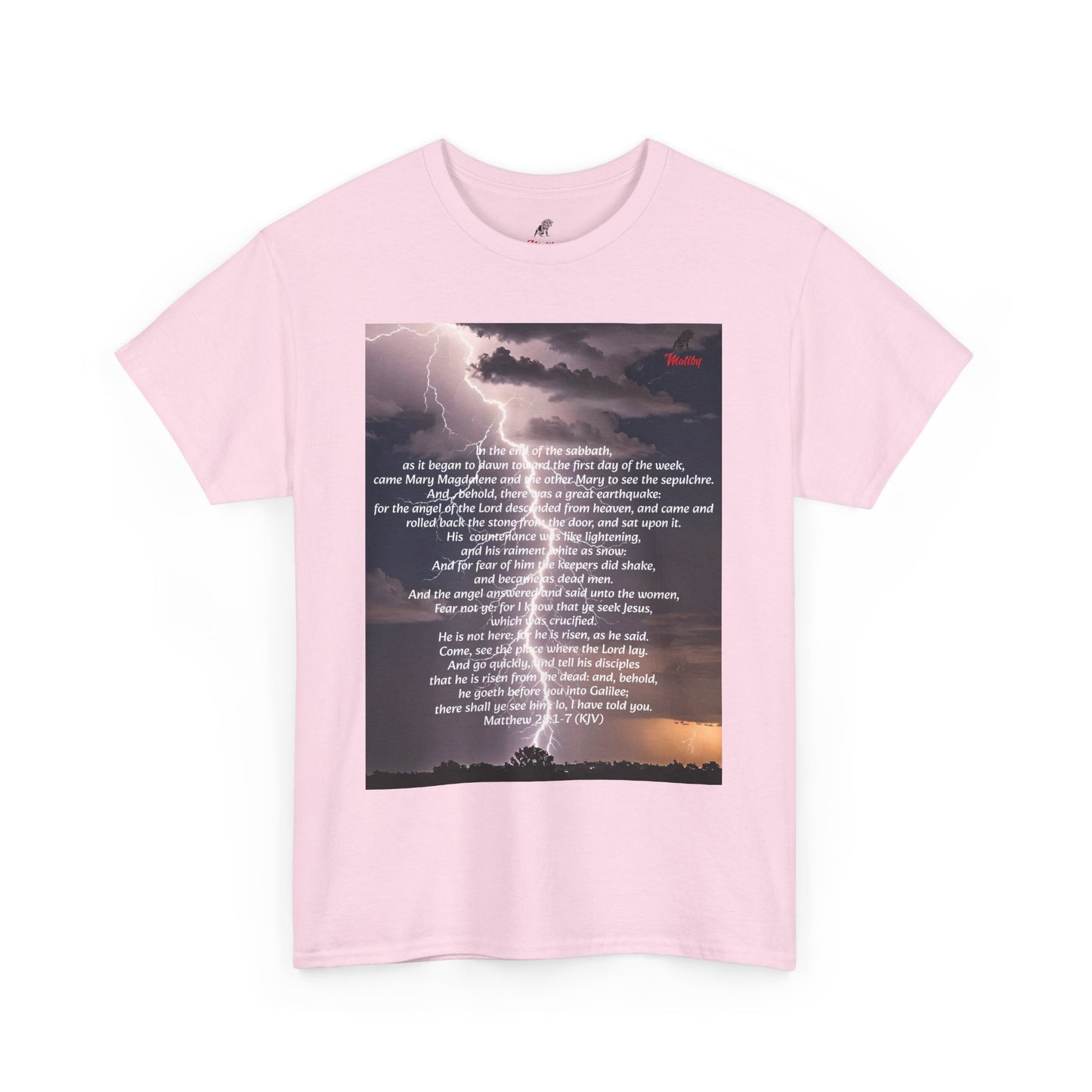 Lightning Style He is Risen Unisex Heavy Cotton Tee