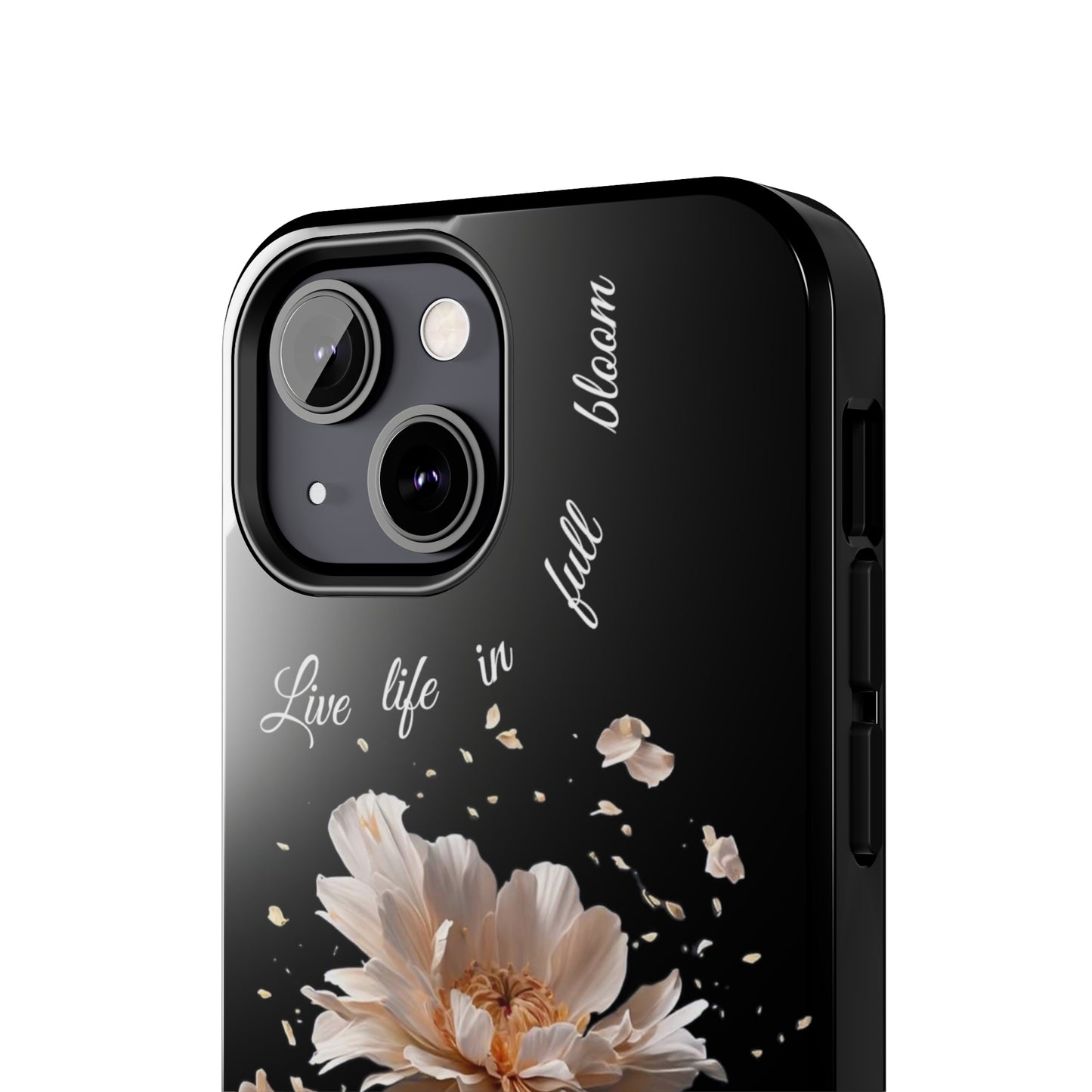 Matiby Amy's Special Flower Bloom Black Tough Phone Cases