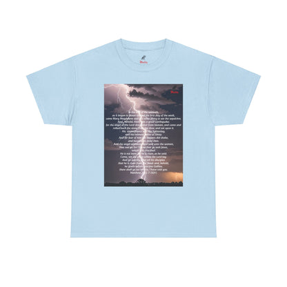 Lightning Style He is Risen Unisex Heavy Cotton Tee