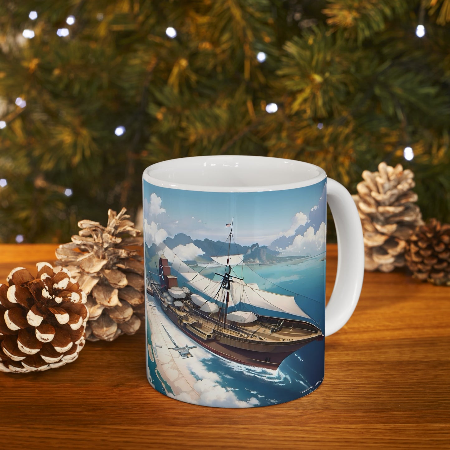 Nautical Ship Ceramic Mug, 11oz