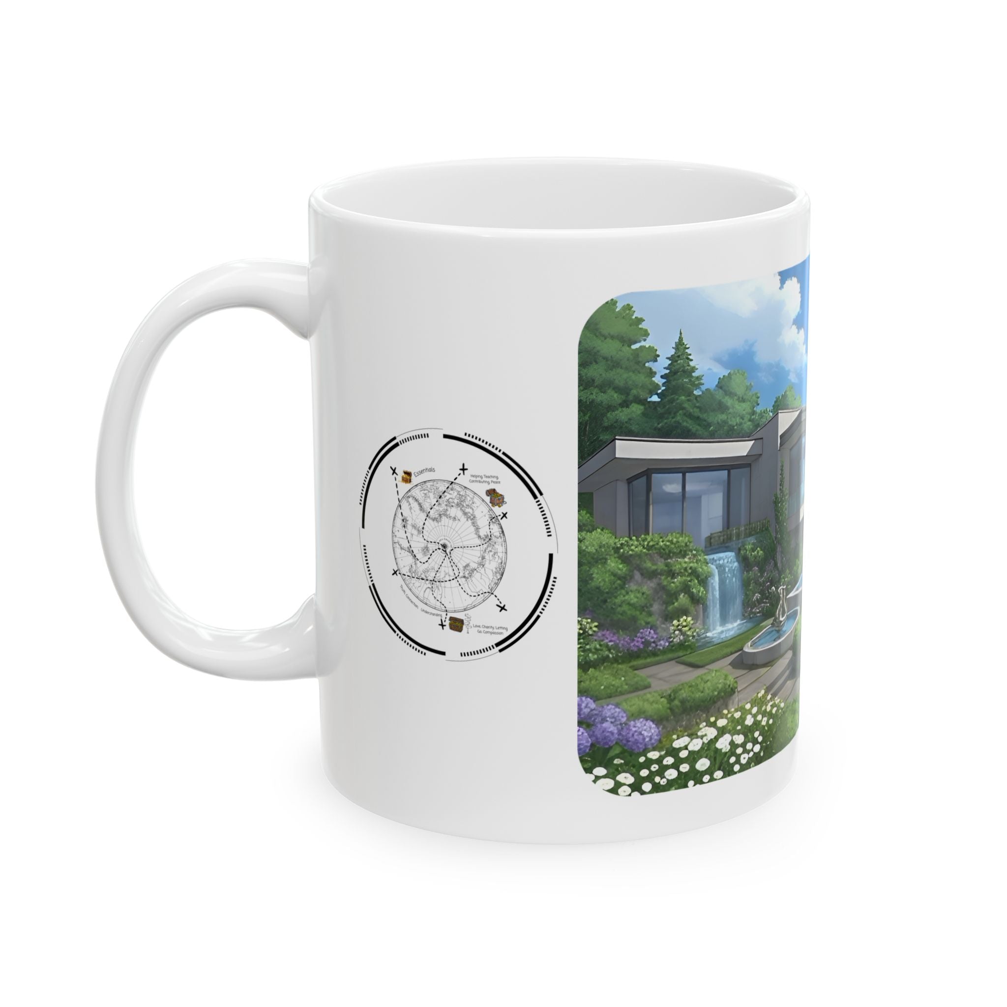Cozy Architecture & Dreamy Landscapes #36 White Ceramic Mug – Homes Home Sweet Home Cup (11oz/15oz)