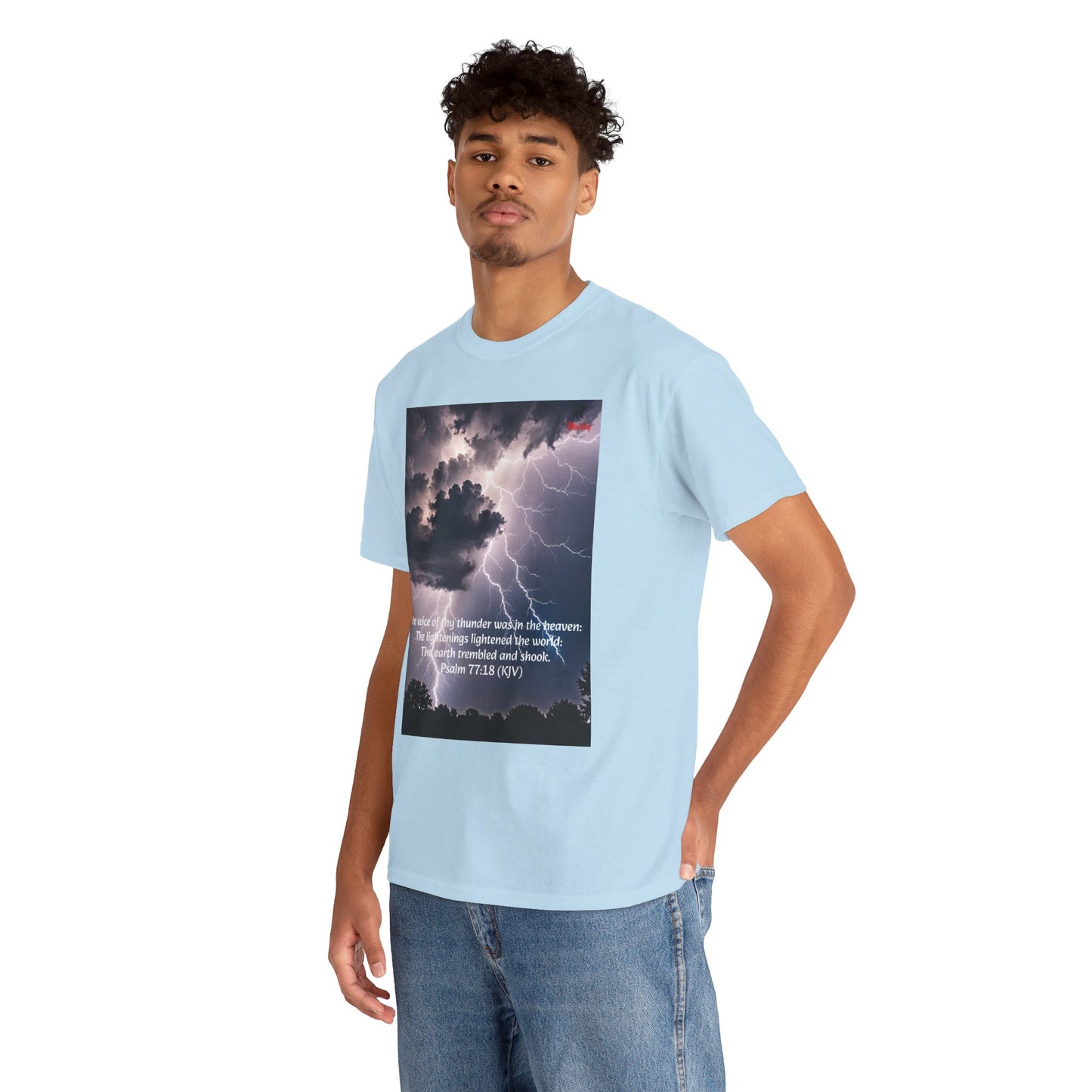 Lightning Style Thunder Unisex Heavy Cotton Tee