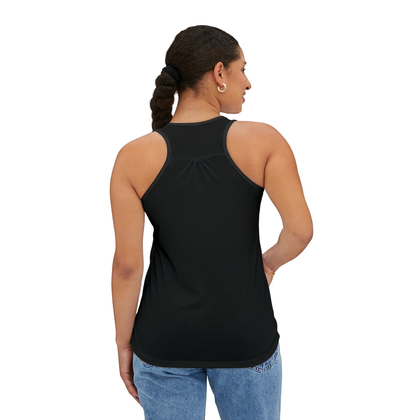 Women's Black Tank Top (AOP)